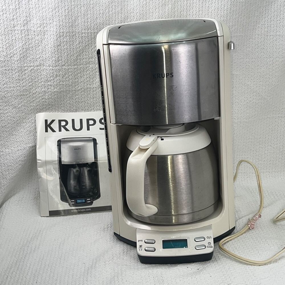 KRUPS FME5 FME511 Programmable Coffee Maker Thermal Carafe Stainless